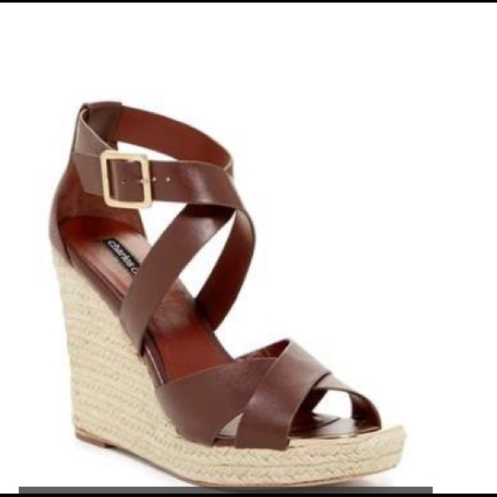 Charles David Olympia Platform Wedge Sandals